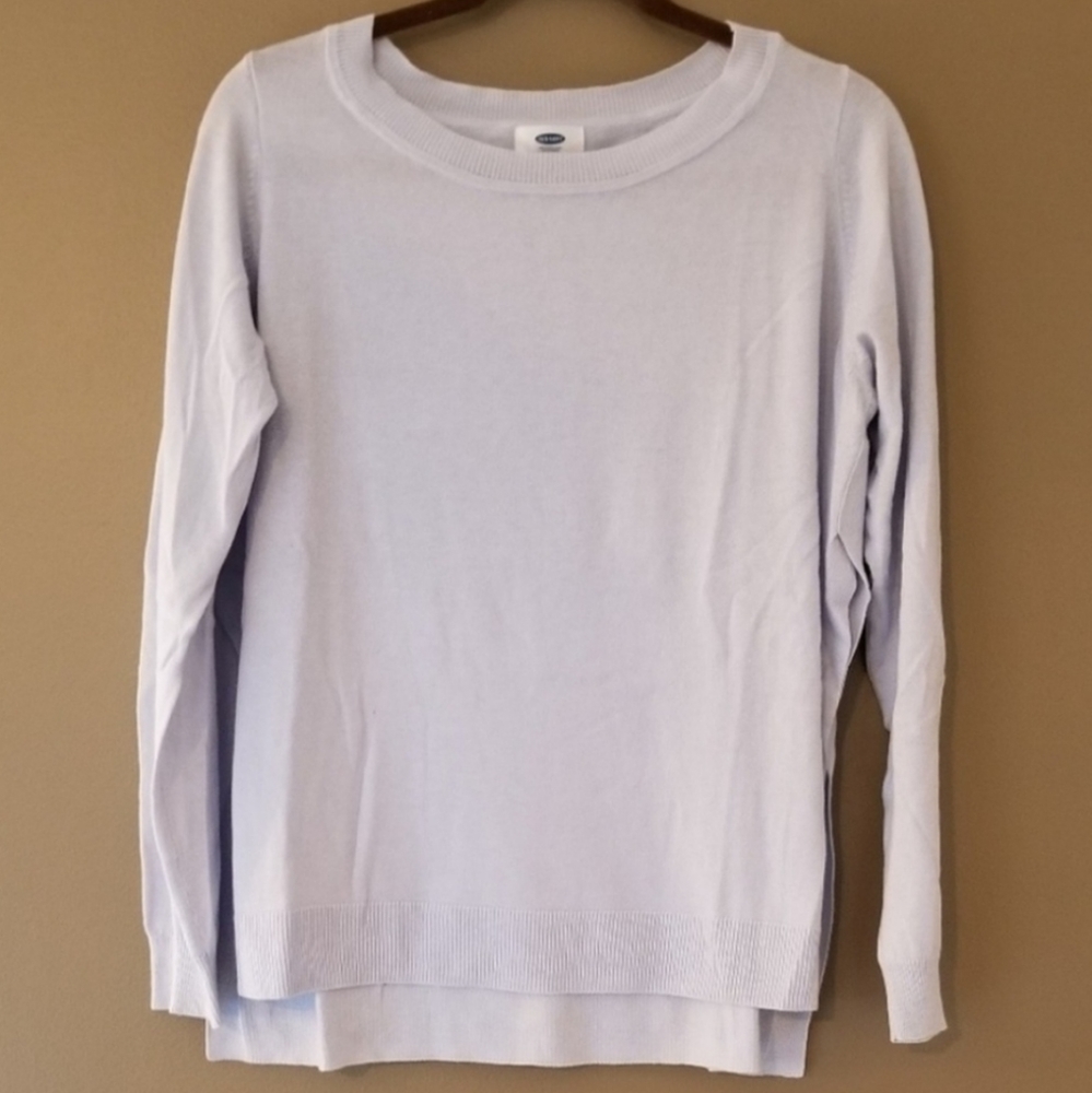 🎉 5/$15 | OLD NAVY | Periwinkle Blue Sweater with Side Slits